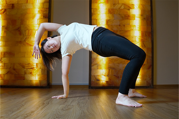 Animal Flow class at Sky Yoga performing bodyweight exercises to improve strength, mobility, and flexibility.